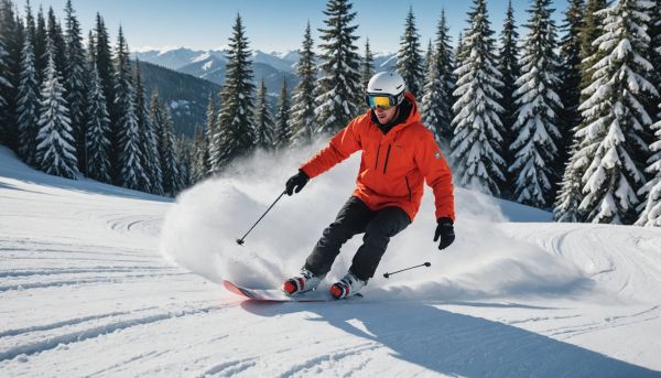S initier au snowboard sur poudreuse fraîche en hiver